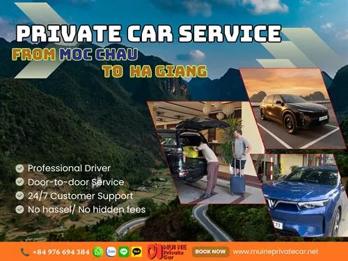 Private Car From Moc Chau To Ha Giang